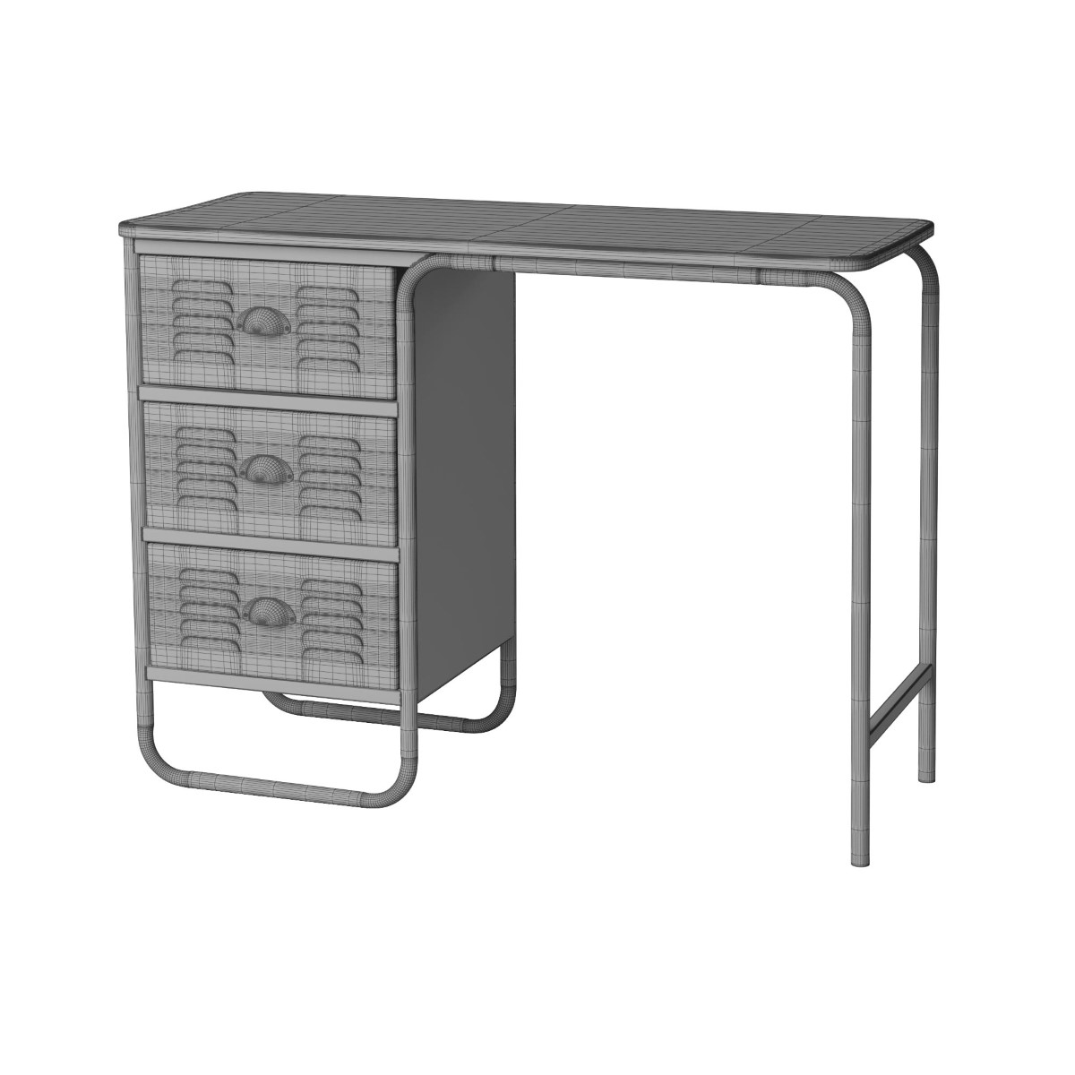 Old Desk_Wireframe